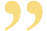 Yellow closing quote marks